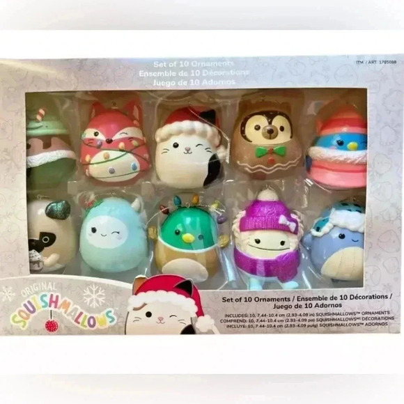 Squishmallows Other - 🚫SOLD🚫 Original Squishmallows Holiday Ornament Set